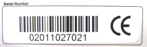 Serial number label